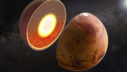 Южная половина Марса необъяснимо теплее под поверхностью. «Тепловая аномалия» может объяснить, почему полушария планеты так отличаются
